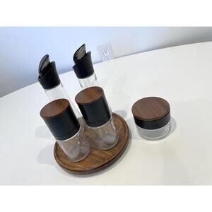 Trudeau 6-Piece Seasoning Station Spice Jar Set